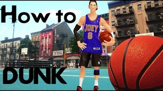 How To DUNK With ANY Character On 3 On 3 Freestyle!