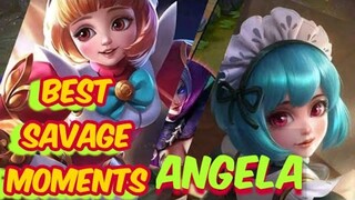 🇵🇭 ANGELA[SAVAGE]🔥 MOMENTS TOP GLOBAL in MLBB🔥