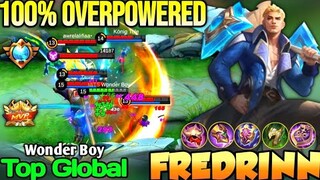 FREDRINN BEST BUILD IN 2022 | TOP GLOBAL FREDRINN Wonder Boy - MOBILE LEGENDS