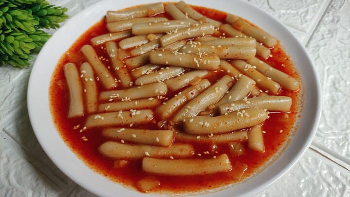 resep tteokbokki korea takaran sendok dengan gochujang - resep tteok tepung beras