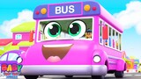Roda di dalam bus video pendidikan dan puisi untuk anak-anak oleh Baby Toot Toot