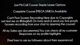 Joe McCall Course Simple Lease Options download
