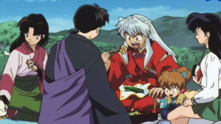 Poor Kagome's love bento was devoured by Ergouzi, and Ergouzi even regarded the instant noodles as a