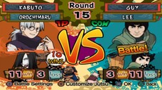 KABUTO VS GUY GAMEPLAY ™ Battle Games Naruto Shippuden Ultimate Ninja 5 PlayStation2