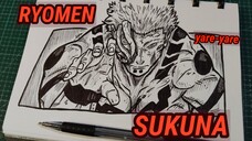 menggambar ryomen sukuna dengan satu alat