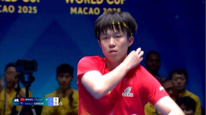 Group Stage | Wang Chuqin Vs Aditya Sareen