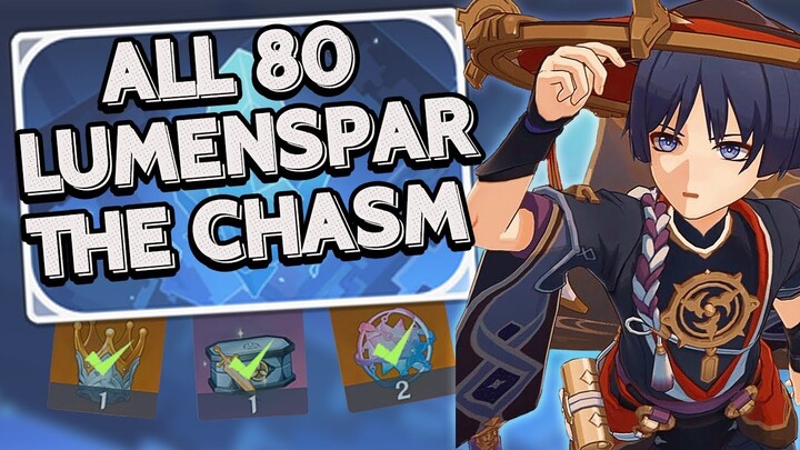 All 80 Lumenspar Stones The Chasm |DETAILED GUIDE | - Genshin Chasm