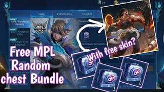 How to get MPL random chest bundle in mobile legends | Claim random chest bundle for free elite skin