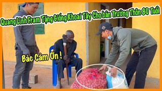 Nông Nghiệp VIỆT NAM ở Châu Phi || Quang Linh Farm Tặng Giống Khoai Cho Bác Trưởng Thôn 80 Tuổi