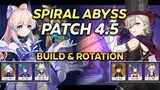 SPIRAL ABYSS 4.5! KOKOMI HYPERCARRY & LYNEY MONO PYRO | GENSHIN IMPACT