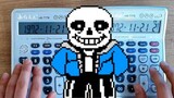 Play "Megalovania" with two calculators at a surprising finger speed