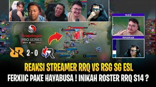 Ferxiic Pake Hayabusa ! Inikah Roster RRQ S14 ? Reaksi Streamer RRQ vs RSG SG ESL 2024 !