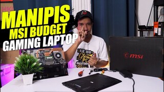 MSI GF63 10SCSR 843PH BUDGET Gaming Laptop 2020 QUICK REVIEW Mura, Magaan at Manipis pero Sulit ba?