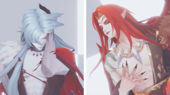 [Onmyoji MMD] [Yatogami & Garuda] Kebetulan sekali, sayapmu juga ada di pinggangmu