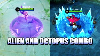 RARE CONNECTION BETWEEN AN ALIEN AND OCTOPUS - YVE AND ATLAS COMBO IN MOBILE LEGENDS