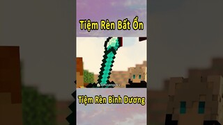 Anh Đen Xì Xì Phát Hiện Cái Tiệm Rèn Bất Ổn Nhất Minecraft 🤣 #shorts