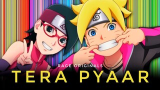 Boruto Sarada Hindi Rap by RAGE | Tera Pyaar | Matthew May | Hindi Anime Song [Boruto AMV]