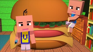 Upin Ipin 2019 Alat Canggih Pembesar Makanan - Minecraft Animation