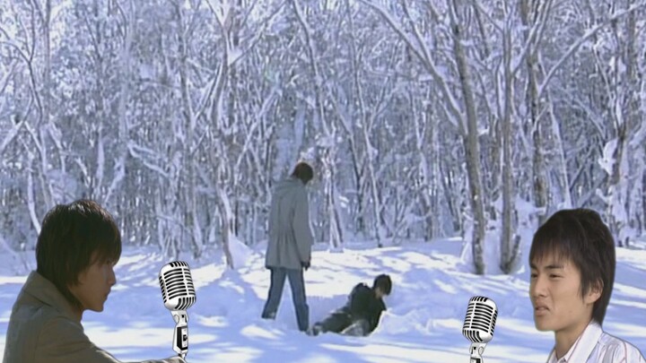 เคนซากิร้องเพลงร่วมกับรุ่นพี่ทาจิบานะท่ามกลางหิมะ