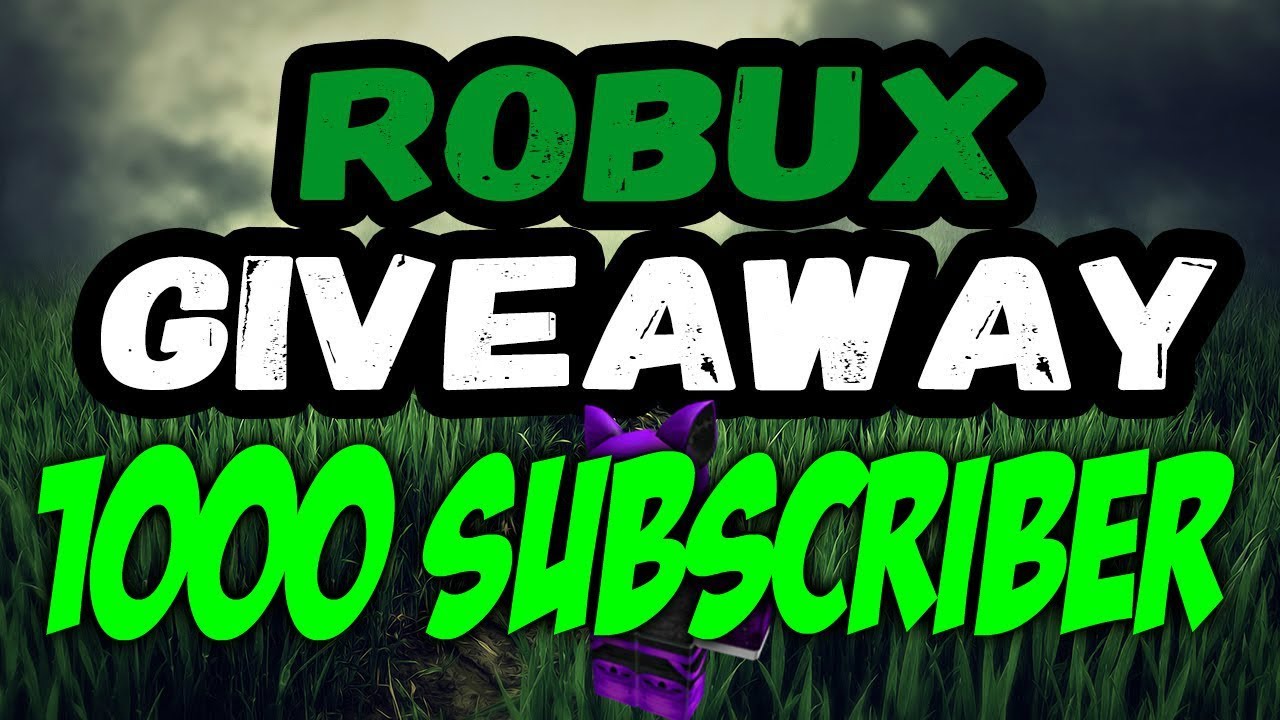 1000 ROBUX GIVEAWAY!!! 