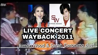 SIMON WOOD AND SARAH GERONIMO DUET AT LIVE CONCERT WAYBACK 2009 #SARAHGERONIMO #SIMONWOOD