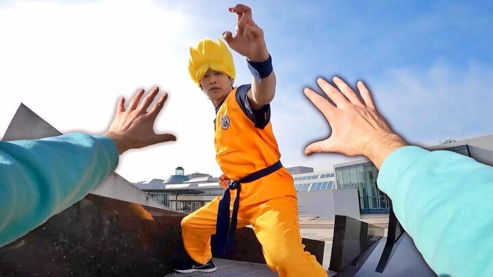 [Thể thao]Trận đấu giữa một cao thủ parkour với Son Goku|Dragon Ball