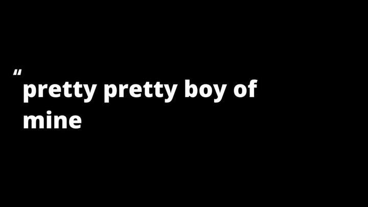 pretty boy // m2m