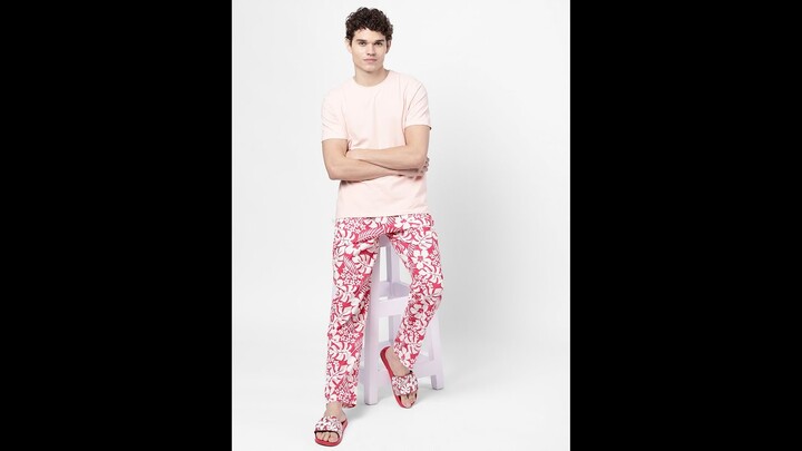 Pink Hawaii Pyjamas For Men - Sexy Beast