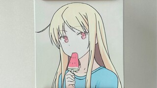 Anime yang dilukis dengan tangan - Mashiro Shiina