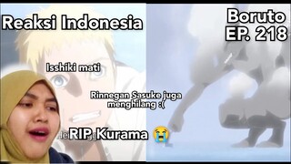 Perpisahan Kurama 😭 | Reaction Boruto Episode 218 - Rekan |