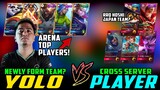 Yolo Newly Form Team from Arena & Top Global vs. Player from Cross Server (RRQ Hoshi Japan?) ~ MLBB