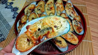 GANITONG LUTO ANG GAWIN MO SA TAHONG / THE BEST AND EASY CHEESY BAKED MUSSELS RECIPE / CHUBBYTITA