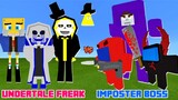 Undertale Freak vs. Among Us Imposter Boss in Minecraft