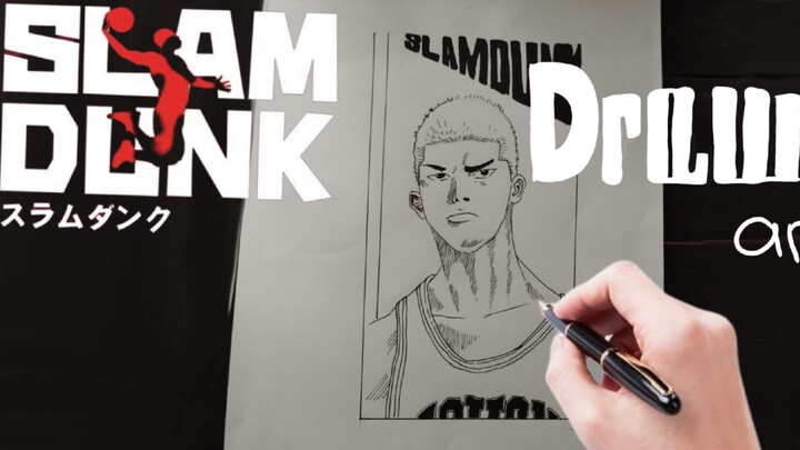 SlamDunk drawing (Hanamichi Sakuragi) EL GENIO bombastis gambar men