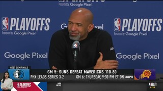 I'm the coach of the year - Monty Williams on Suns destroy Mavericks 110-80 Game 5