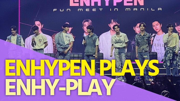 Enhypen plays ‘Enhy-play’ during their fan meeting in Manila + interaction with lucky Engenes