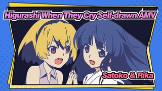 (Satoko & Rika) Matane Maboroshi | Higurashi When They Cry Self-drawn AMV