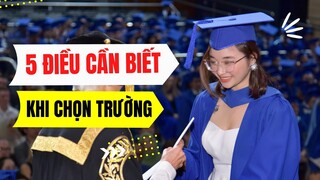 CHỌN TRƯỜNG RẤT QUAN TRỌNG