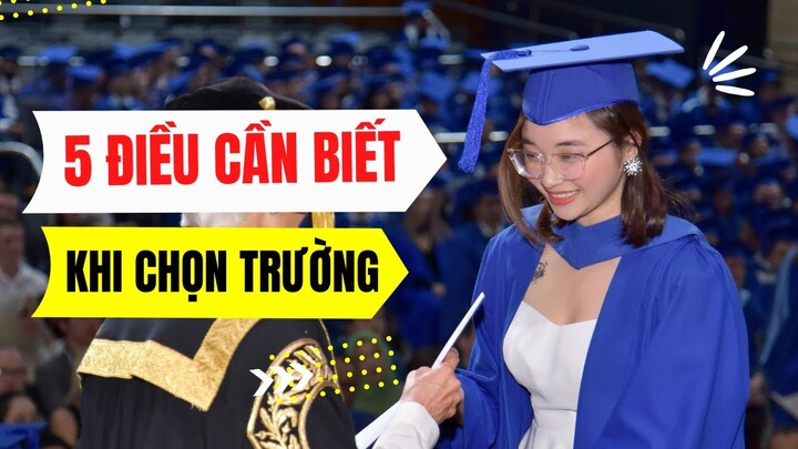 CHỌN TRƯỜNG RẤT QUAN TRỌNG