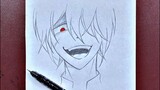 How to draw crazy anime boy | step-by-step