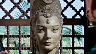 Kind eyes, beautiful mouth, western face, oriental decoration