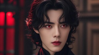 AI tạo ra một phiên bản yandere của Tiêu Chiến dưới dạng ma cà rồng, với đôi mắt đỏ và đen luân phiê