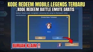 BURUAN! KODE REDEEM MOBILE LEGENDS BATTLE EMOTE GRATIS TERBARU HARI INI UPDATE JUNI 2024