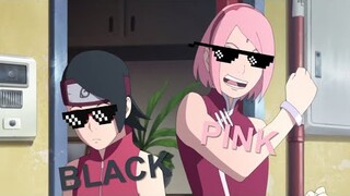 uchiha sakura // uchiha sarada ; "pretty savage" amv