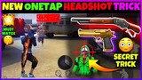 New One Tap Headshot Trick In English Free Fire | How to do Down Up Headshot Trick with Handcam