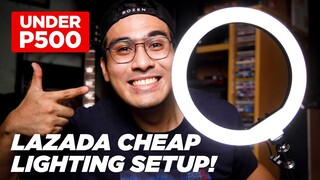 Lighting Setup UNDER 500 PESOS!! Perfect for BEGINNER YouTuber!