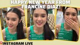 Francine Diaz IG Live (December 31, 2021)