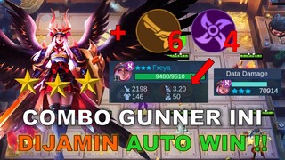 FREYA GUNNER ASSASSIN DIJAMIN AUTO WIN !! BISA JADI COMBO MAGIC CHESS TERKUAT 2021 YANG OP BANGET !!