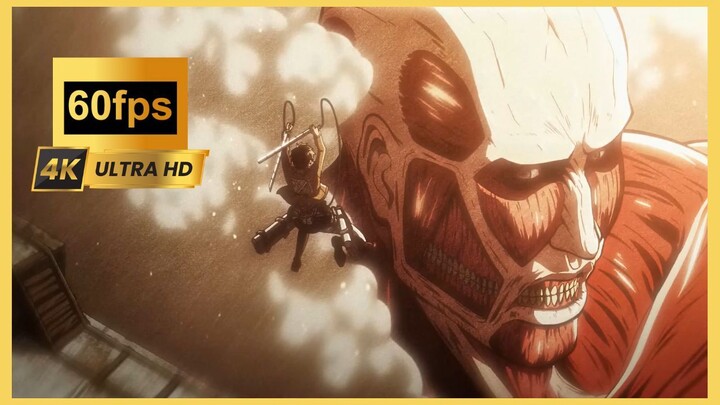 Attack On Titan 4K 60fps UHD Remaster Opening 1