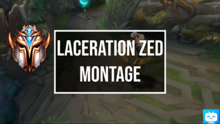 LACERATION ZED MONTAGE  BEST ZED NA #lol